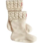 Hunter Kids Recycled 6 Stitch Cable Boot Sock Hunter White Textile 11-13 US Little Kid