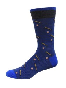Rockport Men's Baseball Crew Socks 1 Pair, Navy, Men's US: 8-12 / EU: 41-45