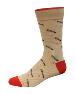 Rockport Men's Baseball Crew Socks 1 Pair, Stone, Men's US: 8-12 / EU: 41-45